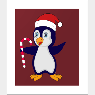 santa pinguin Posters and Art